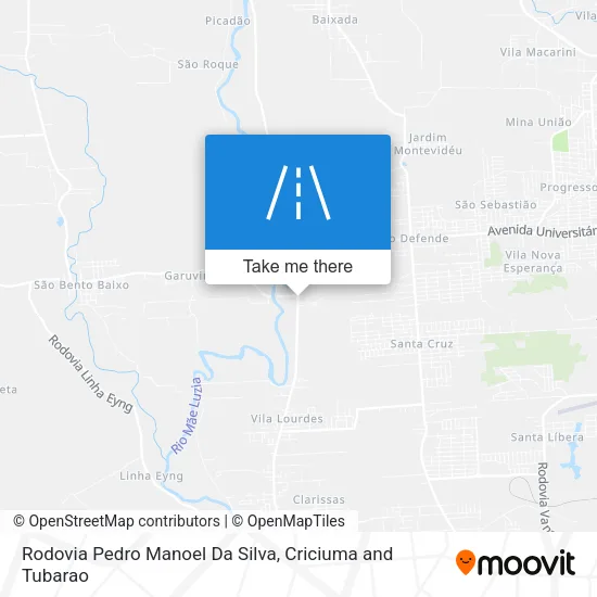 Rodovia Pedro Manoel Da Silva map