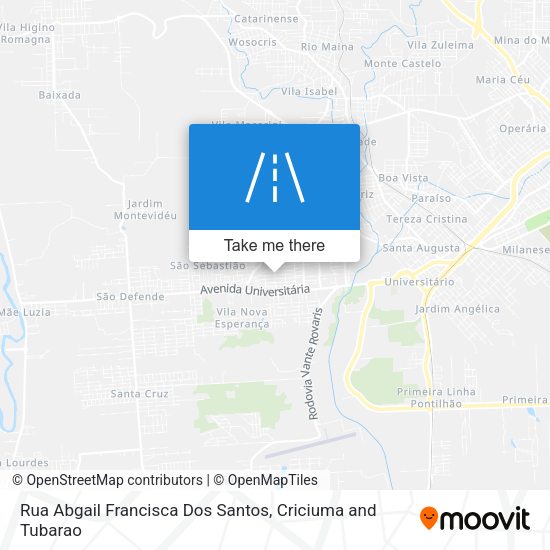 Rua Abgail Francisca Dos Santos map