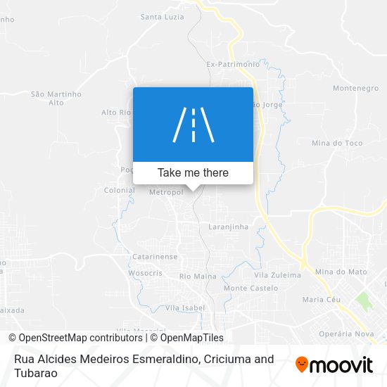 Rua Alcides Medeiros Esmeraldino map