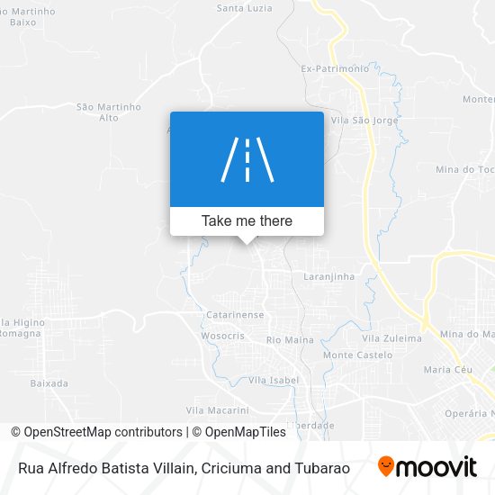 Rua Alfredo Batista Villain map