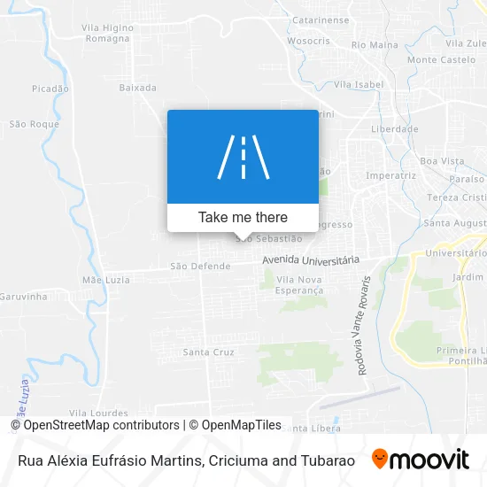 Rua Aléxia Eufrásio Martins map