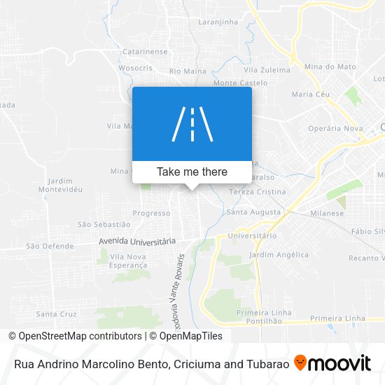 Rua Andrino Marcolino Bento map