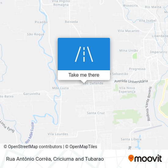 Rua Antônio Corrêa map