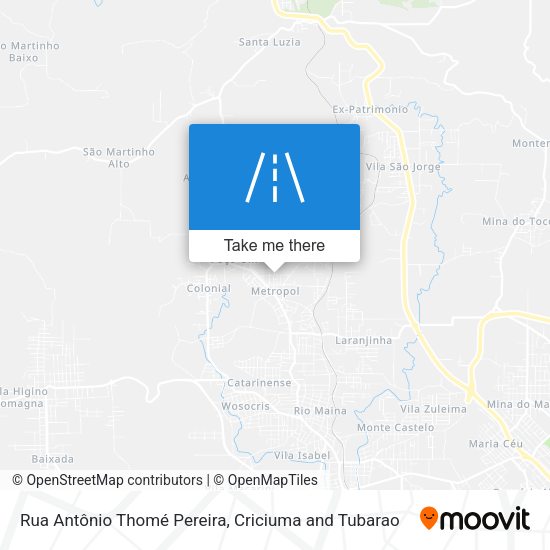 Rua Antônio Thomé Pereira map