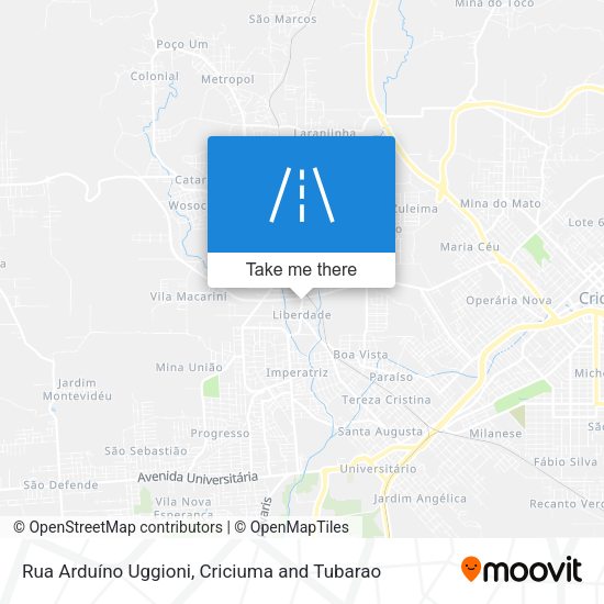 Rua Arduíno Uggioni map