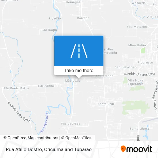 Rua Atílio Destro map