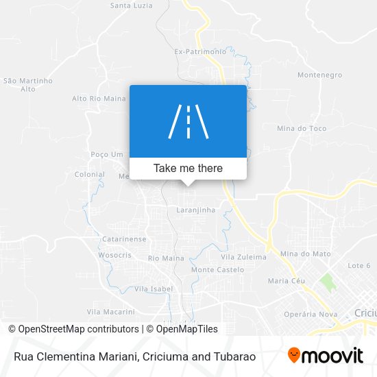 Rua Clementina Mariani map