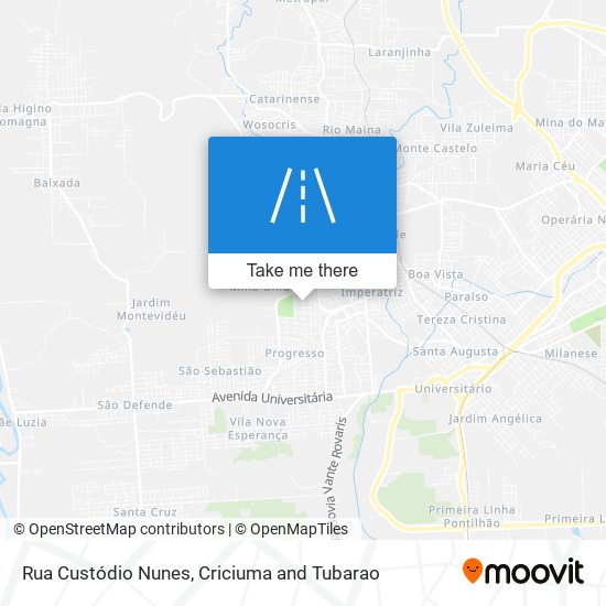 Rua Custódio Nunes map