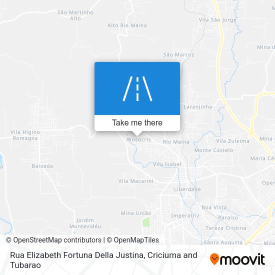 Rua Elizabeth Fortuna Della Justina map