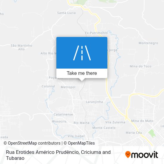 Rua Erotides Américo Prudêncio map