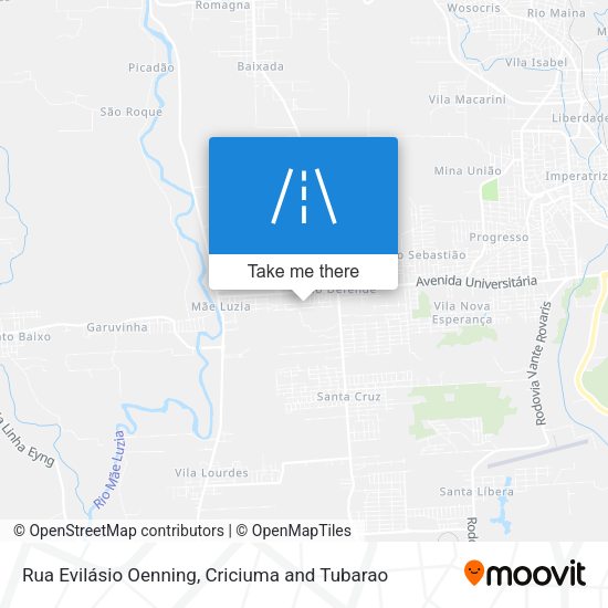 Rua Evilásio Oenning map