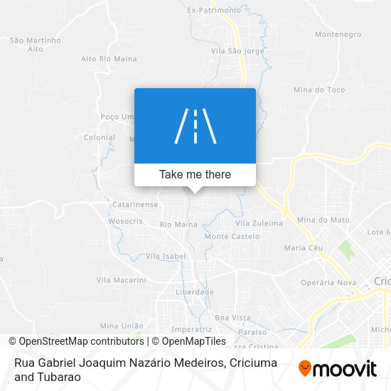 Rua Gabriel Joaquim Nazário Medeiros map