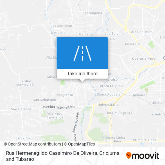 Mapa Rua Hermenegildo Cassimiro De Oliveira