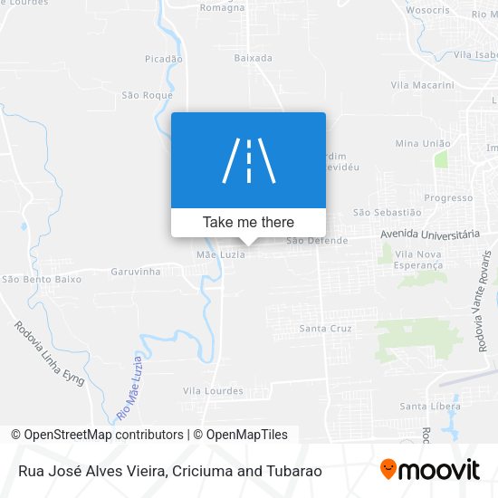 Rua José Alves Vieira map