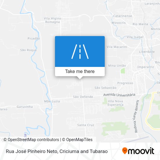 Rua José Pinheiro Neto map