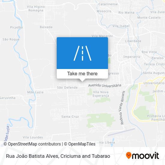 Rua João Batista Alves map