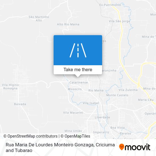 Rua Maria De Lourdes Monteiro Gonzaga map