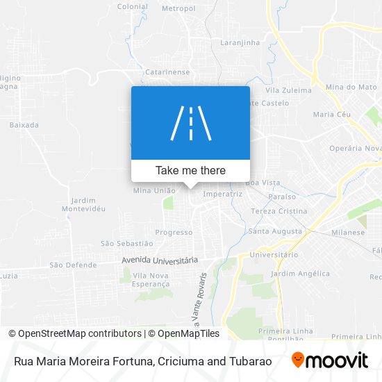 Mapa Rua Maria Moreira Fortuna