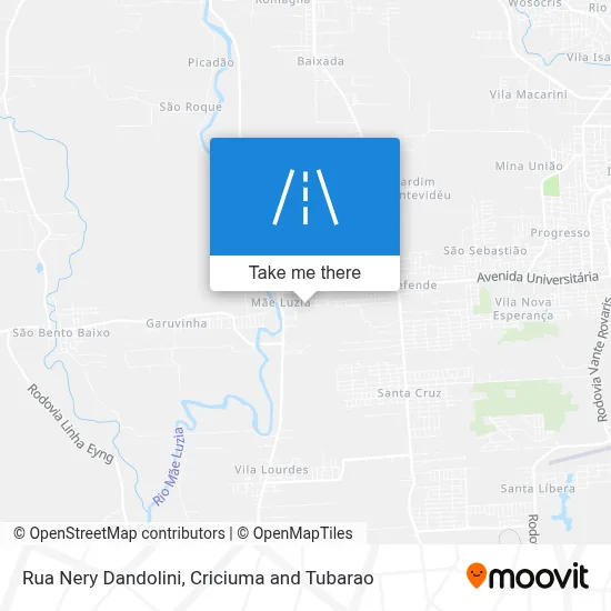 Rua Nery Dandolini map