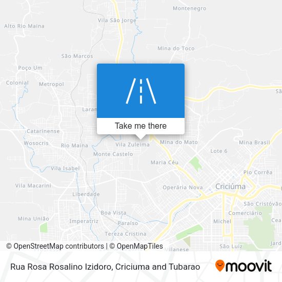 Rua Rosa Rosalino Izidoro map