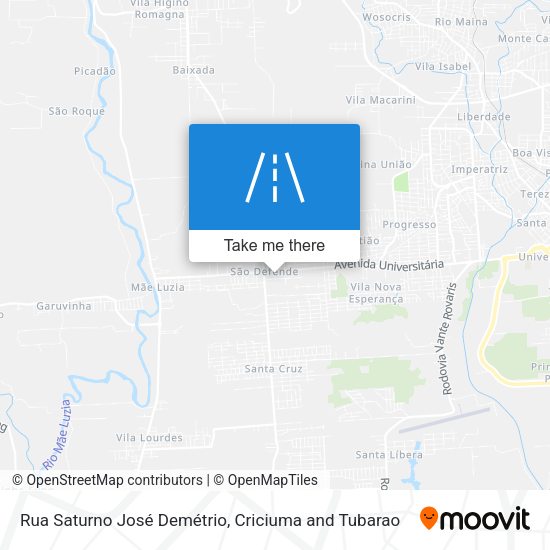 Rua Saturno José Demétrio map
