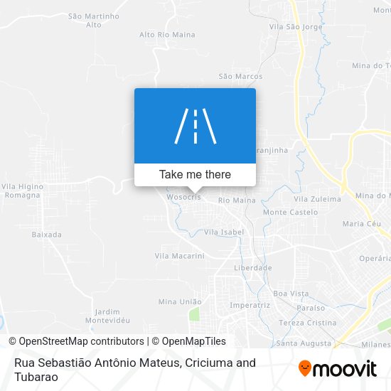 Rua Sebastião Antônio Mateus map