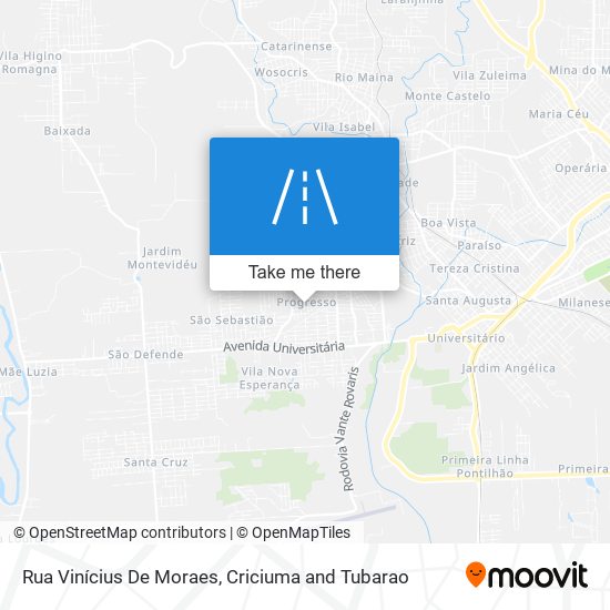 Rua Vinícius De Moraes map