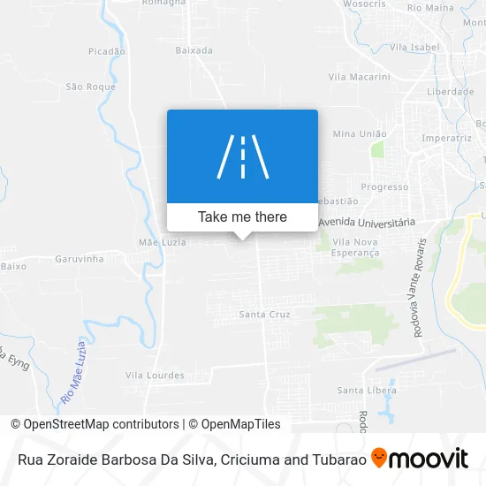 Rua Zoraide Barbosa Da Silva map