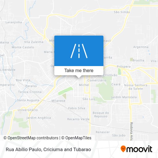 Rua Abílio Paulo map