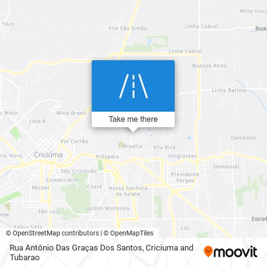 Mapa Rua Antônio Das Graças Dos Santos