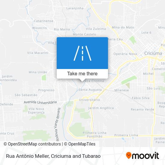Rua Antônio Meller map