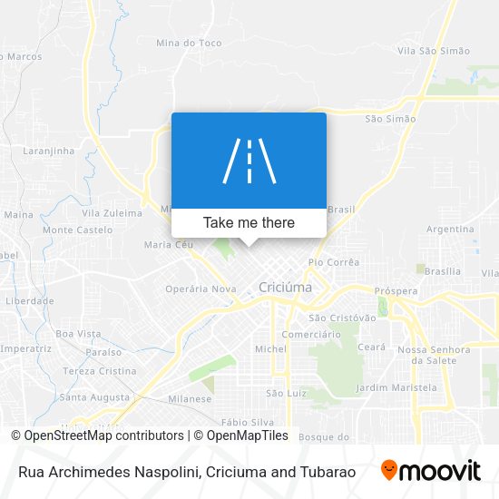 Rua Archimedes Naspolini map