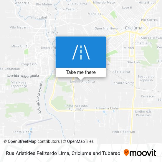 Rua Aristides Felizardo Lima map
