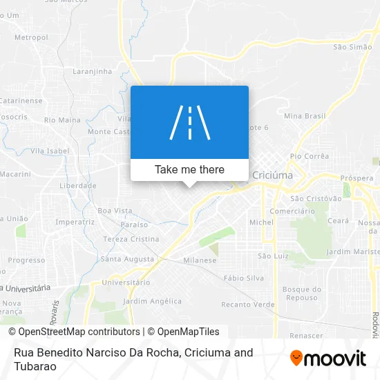 Rua Benedito Narciso Da Rocha map