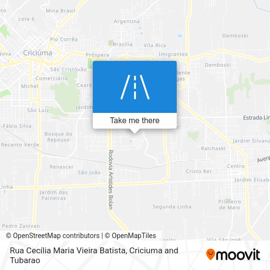 Rua Cecília Maria Vieira Batista map