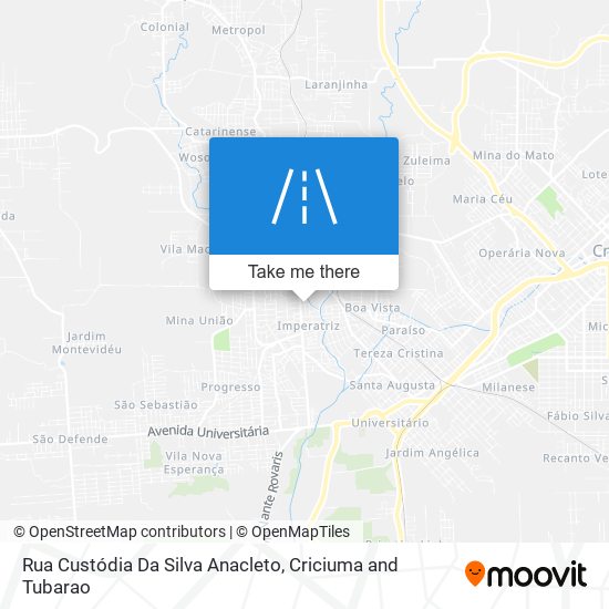 Mapa Rua Custódia Da Silva Anacleto