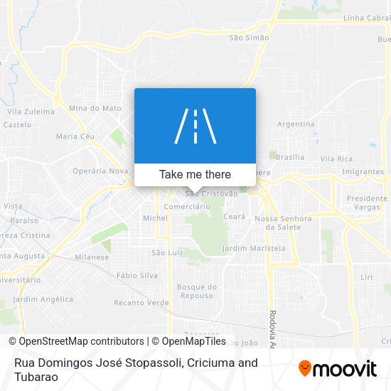 Rua Domingos José Stopassoli map