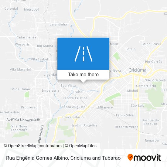 Rua Efigênia Gomes Albino map