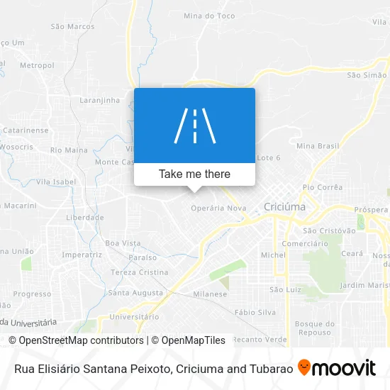 Rua Elisiário Santana Peixoto map