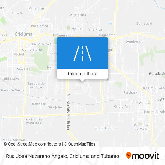 Rua José Nazareno Ângelo map