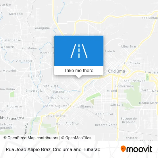 Rua João Alípio Braz map