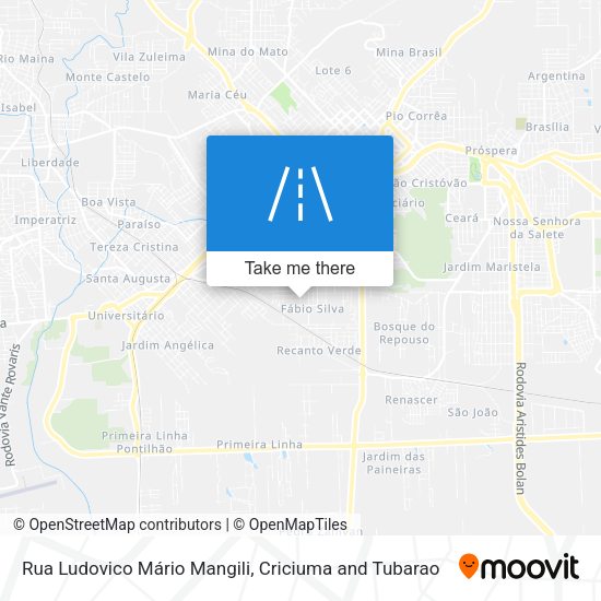 Rua Ludovico Mário Mangili map