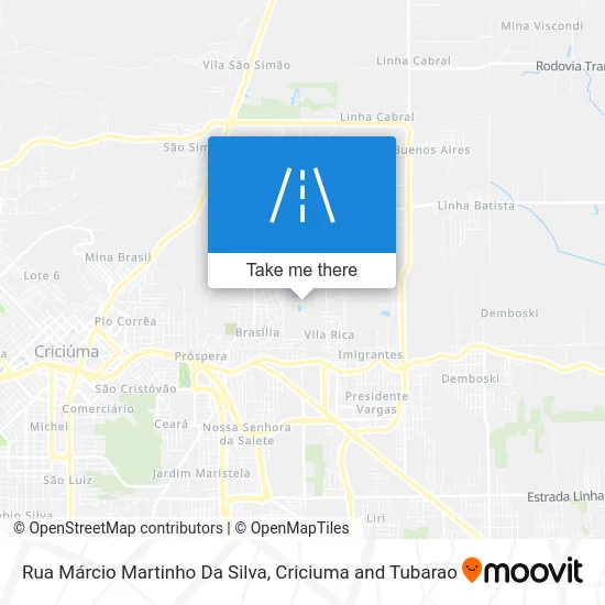 Rua Márcio Martinho Da Silva map