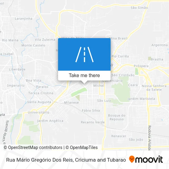 Rua Mário Gregório Dos Reis map