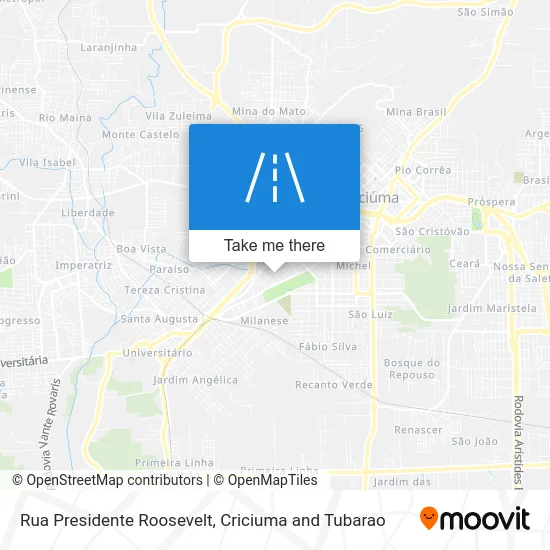 Rua Presidente Roosevelt map