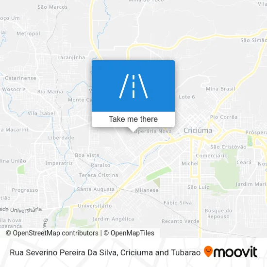Rua Severino Pereira Da Silva map