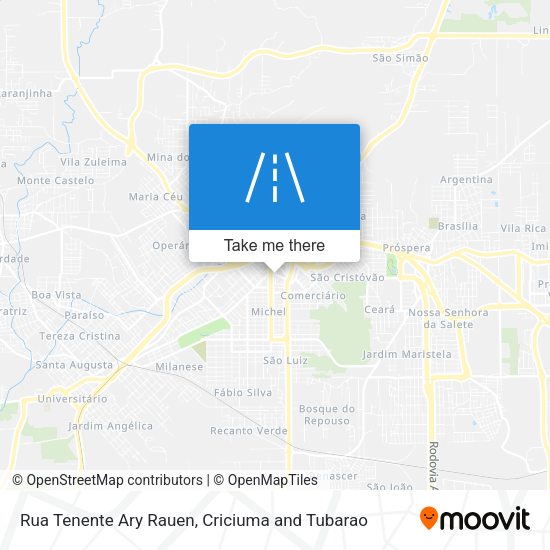 Rua Tenente Ary Rauen map