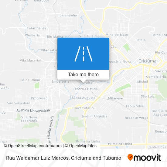 Rua Waldemar Luiz Marcos map