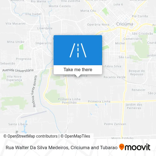 Rua Walter Da Silva Medeiros map