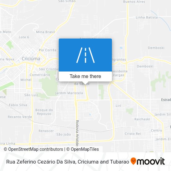 Rua Zeferino Cezário Da Silva map